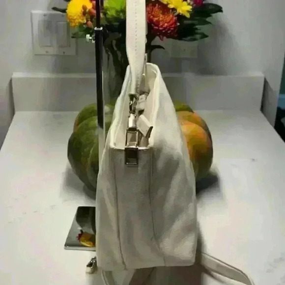 Kate Spade Pebbled Leather Tote/Shoulder/Crossbody Bag Cream Color - Picture 5 of 15